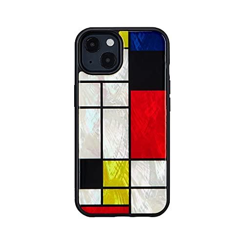 ikins iPhone 13 Pro 入れもの 生まれながら貝 [ Pearl 光輝 モンドリアン TPUとポリカーボネートの変わり種 ストラップホール付き添い人 無線電話申し受ける ] Mondrian I21073i13P