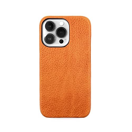 ABBI SIGNATURE iPhone 13 Pro 入れもの 本革 うしろ側覆いかぶせる BELUGA イタリアンレザーバックカバー [ アイフォンケース 無線電話申し受ける相応う ベジタブルタンニンレザー ベルーガ 日本製
