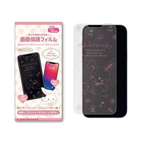 サンリオ iPhone 画面 保護フィルム ウィッシュミーメル フラワーデザイン 11ProMax / XsMax / 11 / XR / 11Pro / Xs/X スマホフィル (iPhone 11 / XR)