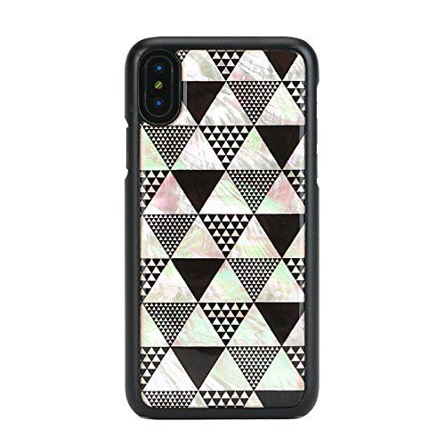 ikins iPhone XS/X 生まれながら貝入れもの Pyramid 黒いこと一こま(アイキンス 金字塔)アイフォン 押しかぶせる 5.8in I10982i8