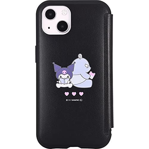 グルマンディーズ サンリオキャラクターズ IIIIfit Flip iPhone13(6.1インチ)対応ケース クロミ SANG-158KU ブラック