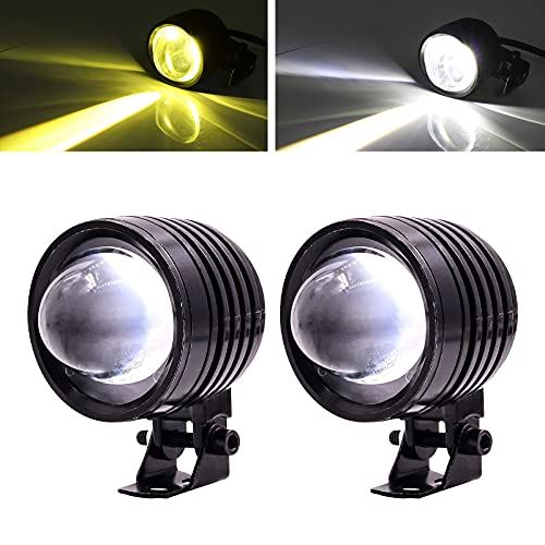 Aoling LEDフォグランプ バイク 4Dレンズ 補助ライト バイク用フォグランプ防水 集光バイクフォグランプ 12V24V兼用 防塵耐震省エネ バイクLEDフォグランプ LEDヘッドライト ...