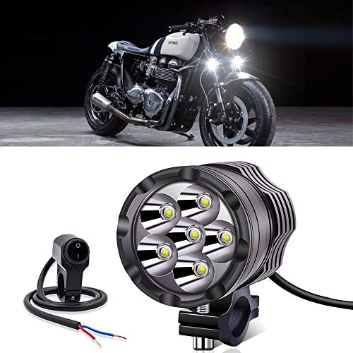 市場 Aoling バイク オートバイ補助ランプ 6ledヘッドライト 補助ライト 補助灯 12v フォグランプled 24v スポットライト集光