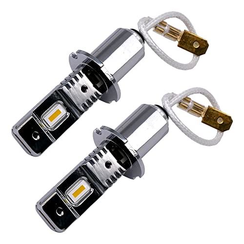 LED 汎用 一体型 フォグランプ H3 ゴールデンイエロー 3000K 3000LM 高輝度 爆光 明るい フォグ 小型 交換用 取付簡単|WES STORE