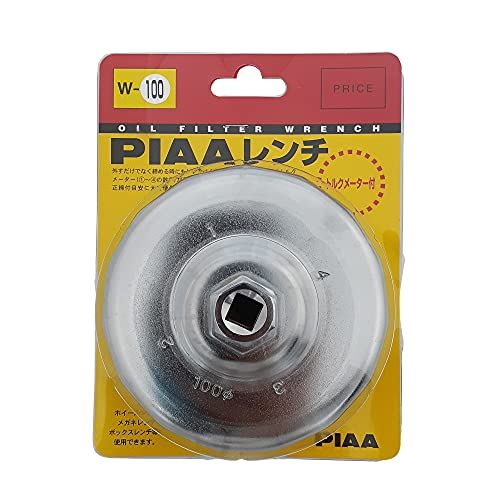 PIAA オイルフィルター用 カップ型レンチ 1個入 （適用フィルター品番：PT5/PT9/PT12） トルクメーター付き W100