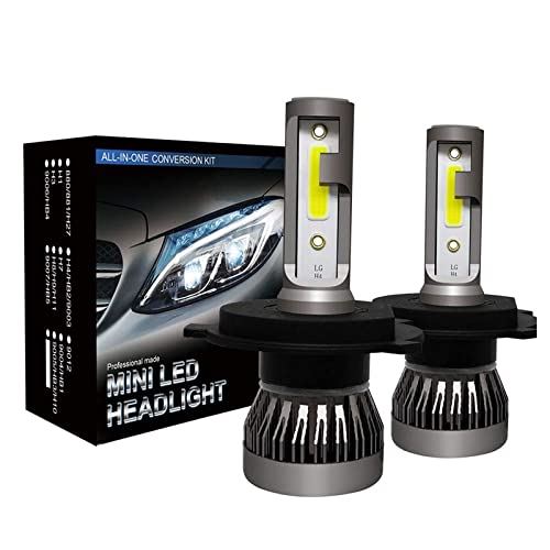 VIPIH 2個 h4ledヘッドライト ヘッドライトh4用 LED H4/HB2/9003 LED フォグランプ LEDバルブ 36W 8000LM 高輝度COBチップ搭載 Hi/Loビーム 6000K