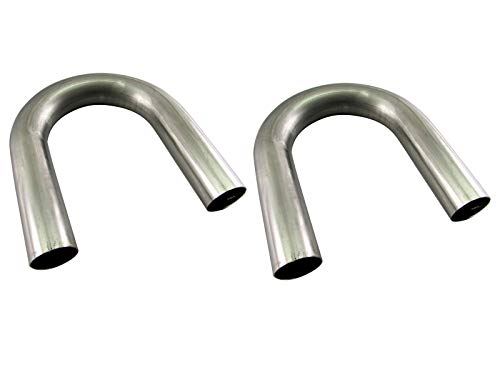 BRIGHTZ 51Φ 180度 ステンレス 曲げパイプ 1.2mm厚 2PC 【 CUR－PIPE－021－2PC 】 51パイ 51φ 180°