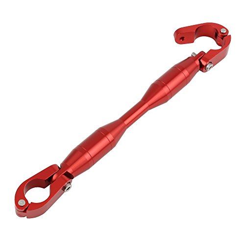 ポッシュ(POSH) バイクハンドルブレースセット レッド シャフト(187mm) + クランプ(22.4mm)｜WES STORE 8,917円
