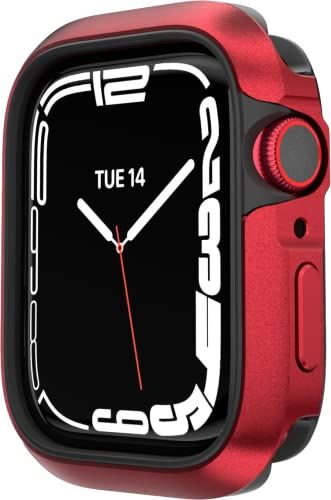 【SwitchEasy】 Apple Watch Series 7 41mm SE 40mm 対応 ケース 米軍MIL規格 耐衝撃 アルミ &times; TPU 保護ケース 衝撃 吸収 シンプル Appleウォッチ 保護 カバー [ アップルウォッチ7 アップルウォッチSE AppleWatch アップルウォッチ 41 & 40 mm 各種 対応 ] Odyssey レッド｜WES STORE