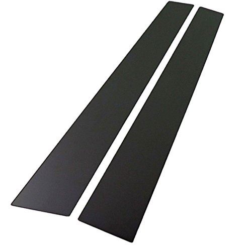 プラド 90 3ドア 超鏡面ステンレスブラックメッキピラーパネル バイザー無用 2PC 【 PIL-BLA-296 】 ランクル ランドクルーザー J90W KZJ90W RZJ90W VZJ90W KDJ90W J