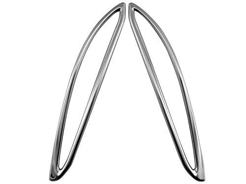 ハリアーハイブリッド AXUH80 AXUH85 超鏡面ステンレスメッキフロントバンパーダクトリング 2PC 【 FRO&minus;ETC&minus;MID&minus;036 】 XUH80 XUH85 UH80 UH85 H80 H85 80｜WES STORE