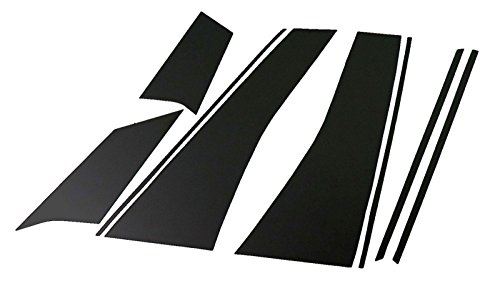 ウィッシュ 10系 超鏡面ブラックメッキピラーパネルカバー 8PC バイザー無し用 【 PIL-BLA-108 】 4964