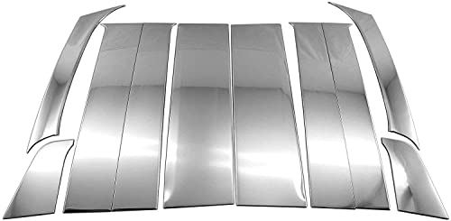 タントカスタム LA650S LA660S 超鏡面ステンレスメッキピラーパネル バイザー無用 10PC 【 PIL-SIL-441 】 LA650 LA660 A650 A660 650 660 タント カスタム|WES STORE