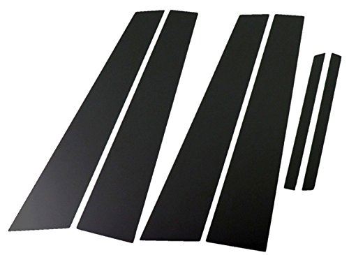 クラウンマジェスタ 180系 超鏡面ブラックメッキピラーパネルカバー 6PC バイザー無し用 【 PIL-BLA-330 】 4989