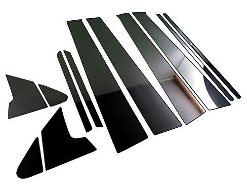 ワゴンRスティングレー MH34S MH44S 超鏡面ステンレスブラックメッキピラーパネル バイザー無用 12PC 【 PIL-BLA-384 】 MH MH34 MH44 H34 H44 34 44 ...｜WES STORE