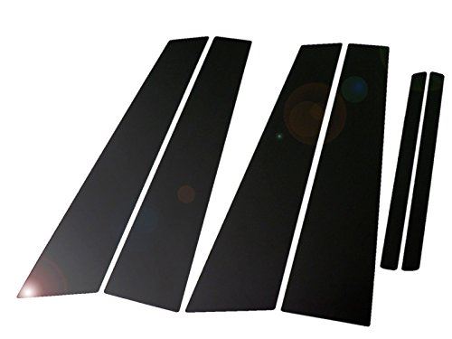 Cクラス W203 超鏡面ブラックメッキピラーパネルカバー 6PC バイザー無し用 【 PIL-BLA-048 】 5188 14,133円