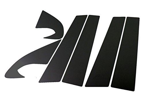 デュアリス J10 超鏡面ブラックメッキピラーパネルカバー 6PC バイザー無し用 【 PIL-BLA-249 】 5107