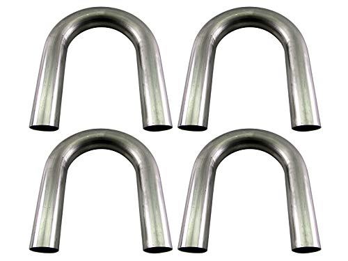 48Φ 180度 ステンレス 曲げパイプ 1.2mm厚 4PC 【 CUR－PIPE－015－4PC 】 48パイ 48φ 180°