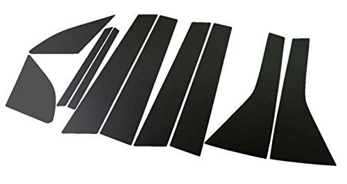 フィットシャトルハイブリッド GP2 超鏡面ステンレスブラックメッキピラーパネル バイザー無用 10PC 【 PIL-BLA-284 】 フィット シャトル ハイブリッド ハイブリット 8997｜WES STORE