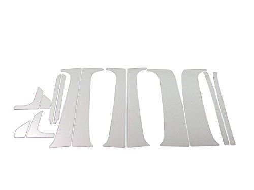 ワゴンR MH21S MH22S 超鏡面ステンレスメッキピラーパネル 14PC バイザー無用 【 PIL-SIL-386 】 MH MH21 MH22 H21 H22 21 22 ワゴン R アール｜WES STORE