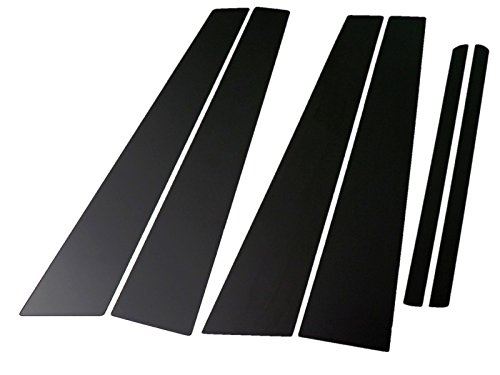 Eクラス W210 超鏡面ブラックメッキピラーパネルカバー 6PC バイザー無し用 【 PIL-BLA-049 】 5189