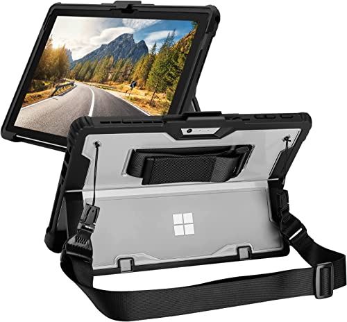 Surface GO GO2 GO3 容れもの 澄み切った 耐衝撃 軽さ 薄型 膝掛け同盟罷業さあ美 ハンドストラップ \u0026 書きもの保持者付き添い人 今めかしい 鍵盤なし サーフェス ゴー Go 3 Go2 Go取りまかなうSurface Surface Go3/Go2/Go