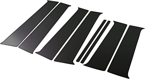 bB QNC20 QNC21 QNC25 超鏡面ステンレスブラックメッキピラーパネル 8PC バイザー無用 【 PIL-BLA-007 】 QNC C20 C21 C25 20 21 25｜WES STORE