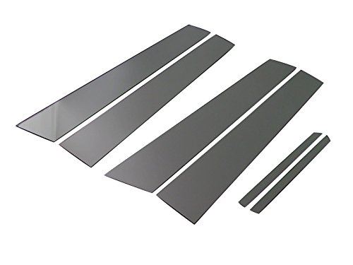 マークIIブリット 110 115 超鏡面ステンレスブラックメッキピラーパネル バイザー無用 6PC 【 PIL-BLA-334 】 GX110W GX115W JZX110W JZX115W GX110 ...