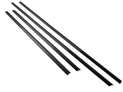 ストリーム RN6 RN7 RN8 RN9 超鏡面ステンレスブラックメッキウィンドウモール 4PC 【 WIN-BLA-055 】 11414