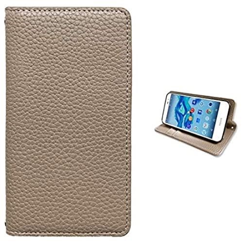 F-06F らくらくスマートフォン3 用 ちょっと上品な 型押し 手帳型 ケース カバー 【グレージュ】 F-06Fケース F-06Fカバー F06F らくらくスマートフォン 3 らくらくフォン F06Fケース F06Fカバー 手帳型ケース 手帳型カバー 手帳 スマホケース ス B.グレージュ