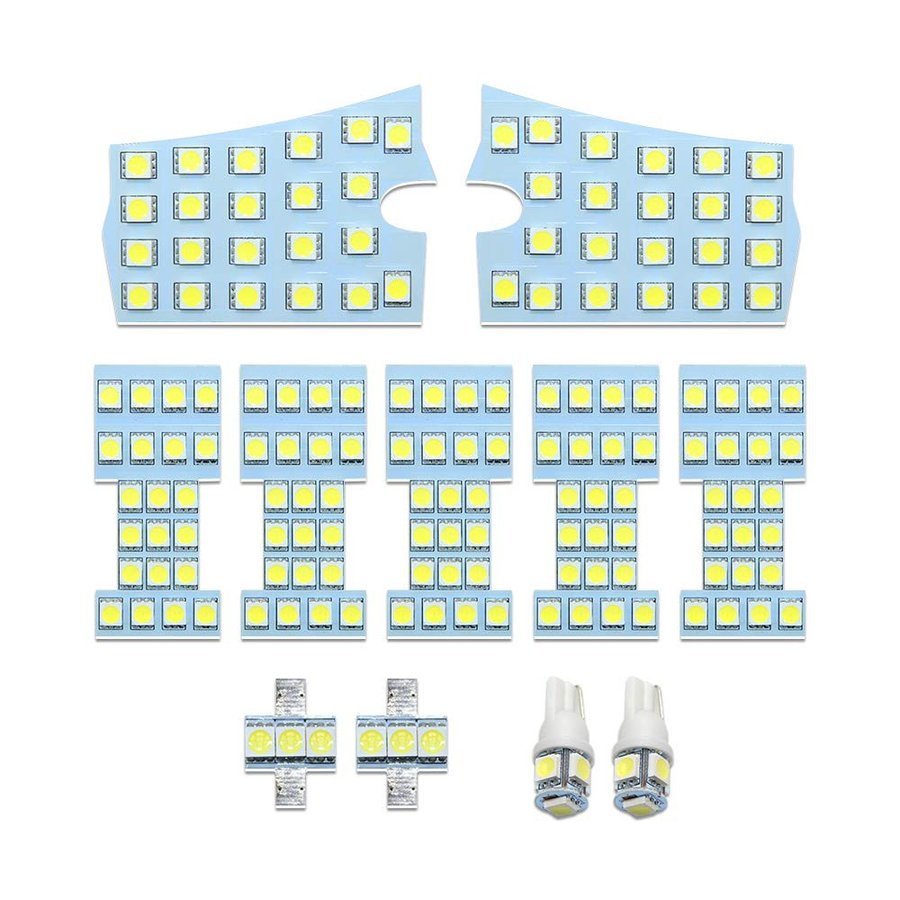 日産 エルグランドE52用 LED ルームランプ ホワイト 室内灯 専用設計 爆光 3チップSMD搭載 カスタムパーツ NISSAN ELGRAND E52 LED バルブ 純正交換