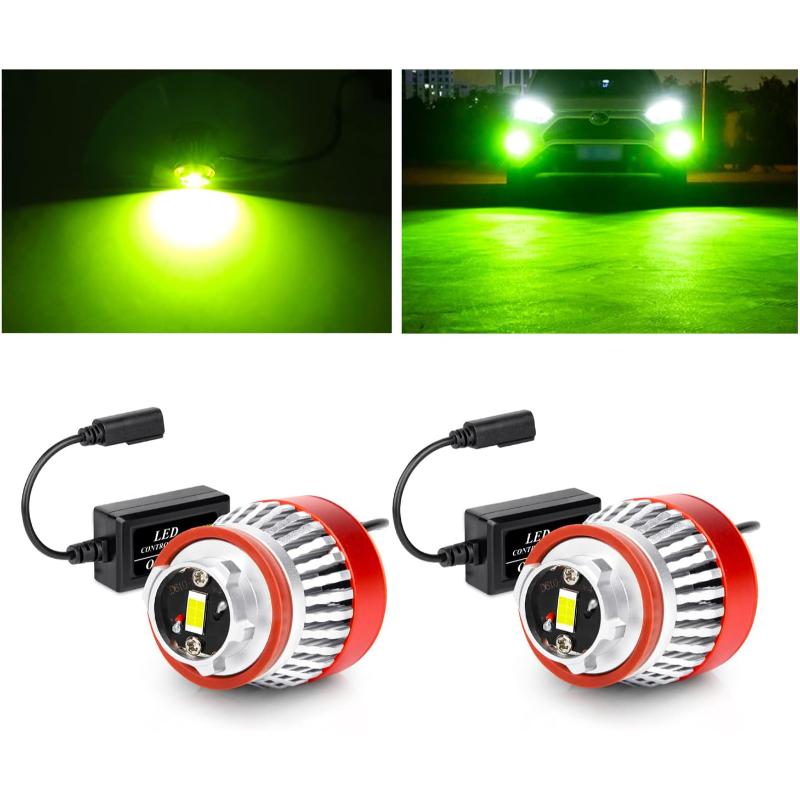 L1B LED 純正LEDフォグ交換用 フォグランプ 車検対応 OPPLIGHT ライムイエロー パワーアップ 爆光 5800LM 純正交換 ポン付け 2個セット