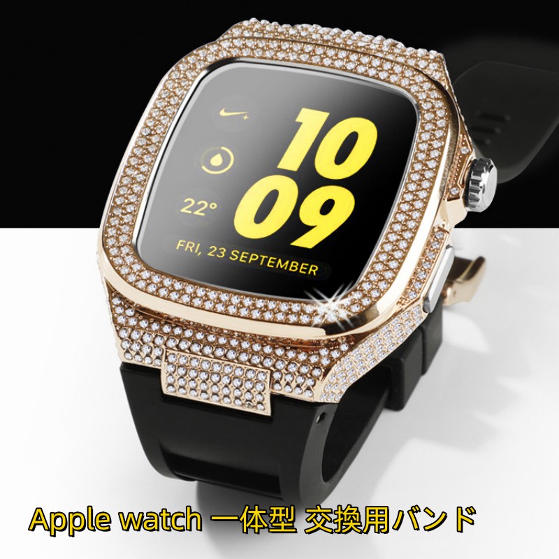 【15-25日！クーポン利用で15%OFF】送料無料 apple watch7/8 /9バンド ステンレス Apple Watch series 7 ステンレス Apple Watch SE Apple Watch バンド apple watchS7/S8 /5/6/7 一体型 交換用バンド ステンレス カバーバンド 44mm 45mm 10,714円