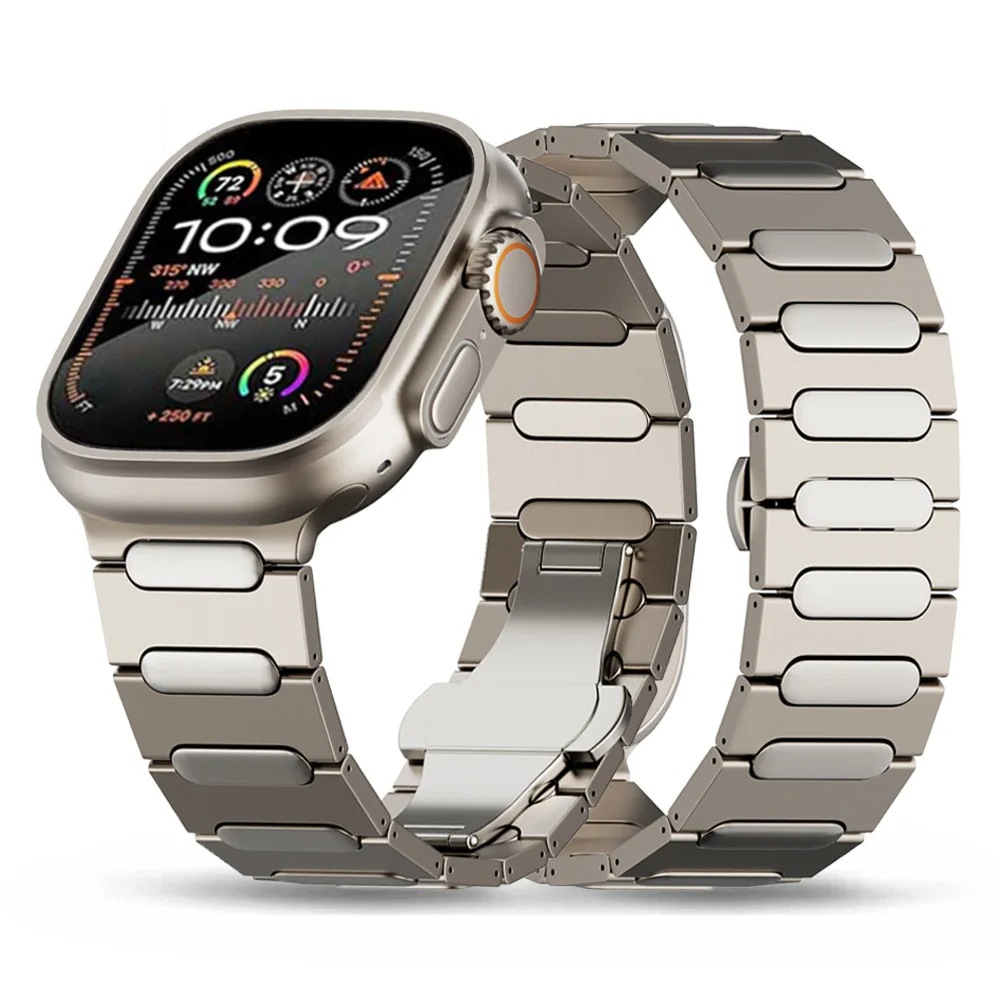 【1-11日！15%OFFクーポン配布中】送料無料 Apple Watch 11 46mm 交換用バンド Apple Watch 10 バンド Apple Watch series 9 チタン合金 バンド Apple Watch SE Apple Watch series7 6 5 4 42/44/45mm apple watch 9 バンド プレゼント レザー メンズ 高級感 WatchUltr
