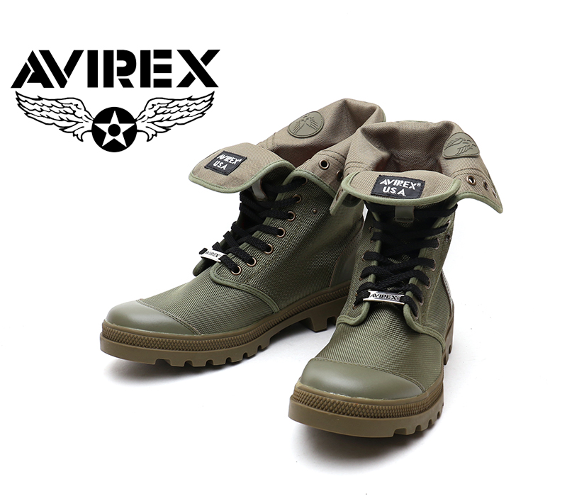 楽天市場 Avirex アヴィレックス アビレックス Av 3402 Scorpion Hi Nylon Khaki カーキ メンズ レディース 本革 スニーカーブーツ ウエスタンブーツカンパニー