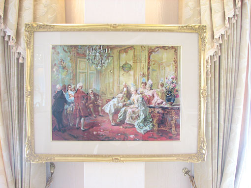 【楽天市場】絵画 額装 ポンパドール夫人と挨拶するモーツァルト：ウエストハウスギャラリー