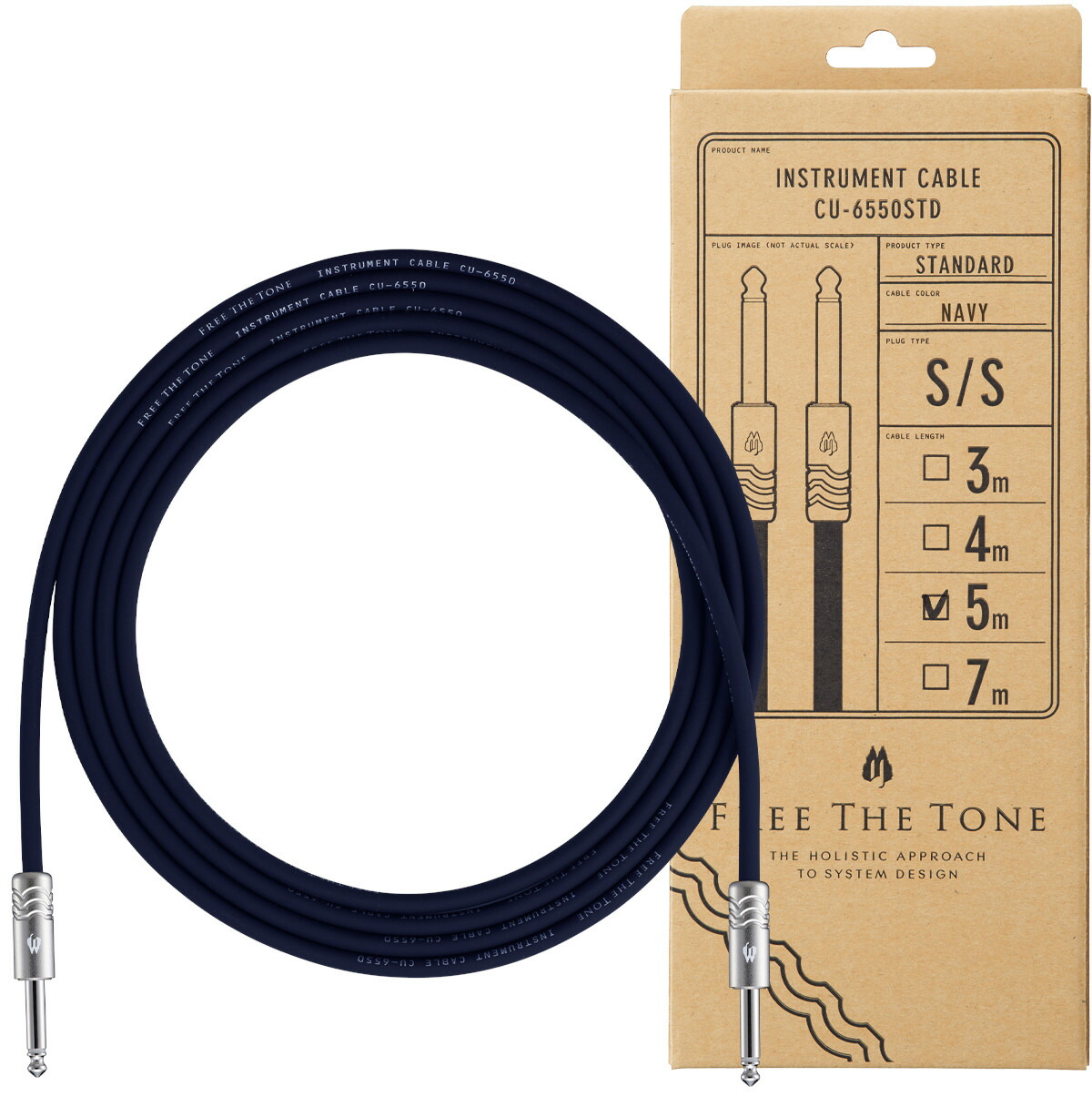FREE THE TONE 《フリーザトーン》INSTRUMENT CABLE   CUI-6550LNGLONG PLUG 3.0m S L