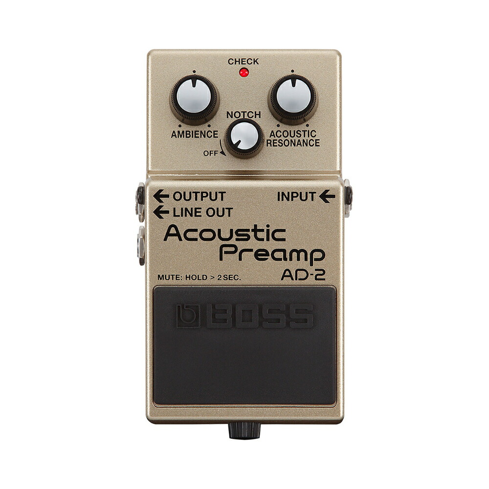 BOSS AD-10 アコースティックプリアンプ/エレアコ用エフェクター BOSS AD-10 アコースティックギター専用 プリアンプ ボス AD10