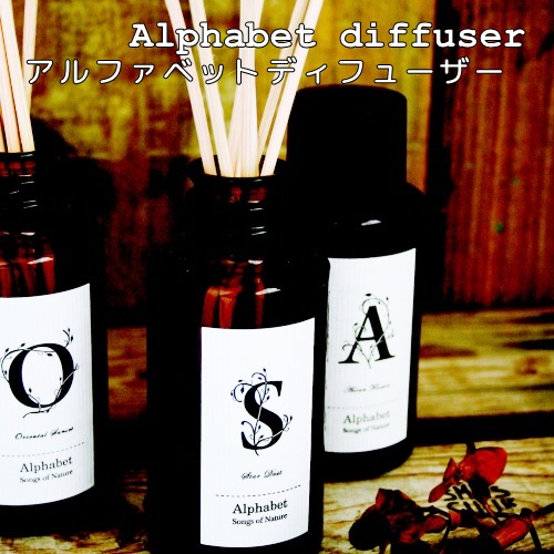 【楽天市場】alphabet reed diffuser oil 【アート・ラボ ART LAB】アルファベット リードディフューザーオイル ...