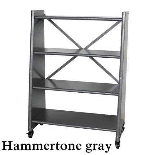 【楽天市場】【送料無料】4 tier tapered metal shelf [Hammertone grayIvory]【ダルトン