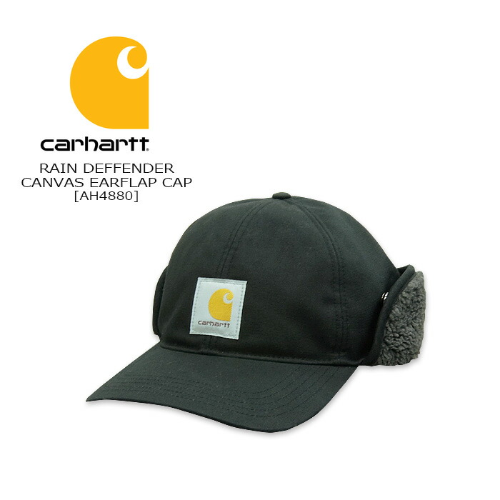 【楽天市場】Carhartt(カーハート) RAIN DEFFENDER CANVAS EARFLAP CAP [AH4880]レイン ...