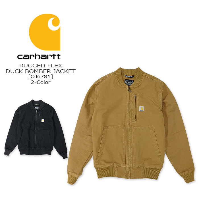 Carhartt(カーハート) RUGGED FLEX DUCK BOMBER JACKET[CRHTT-106781] ダックボンバージャケット  ロゴ ミリタリー アウター ワークウェアRELAXED FIT OJ6781【￥32,780】 【RCP】
