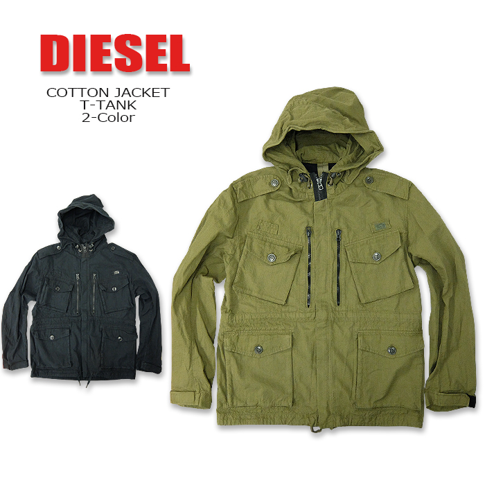 買取り実績 コート ジャケット Diesel ディーゼル Smtb Kd Rcp 薄手 000 アウター ブルゾン メンズ コットン ジャケット カジュアル T Tank Jacket Dgb Gov Bf