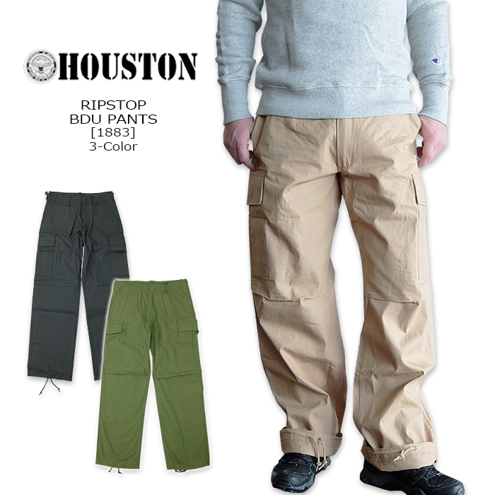 楽天市場】HOUSTON(ヒューストン) RIPSTOP FATIGUE PANTS[1881]3-Color