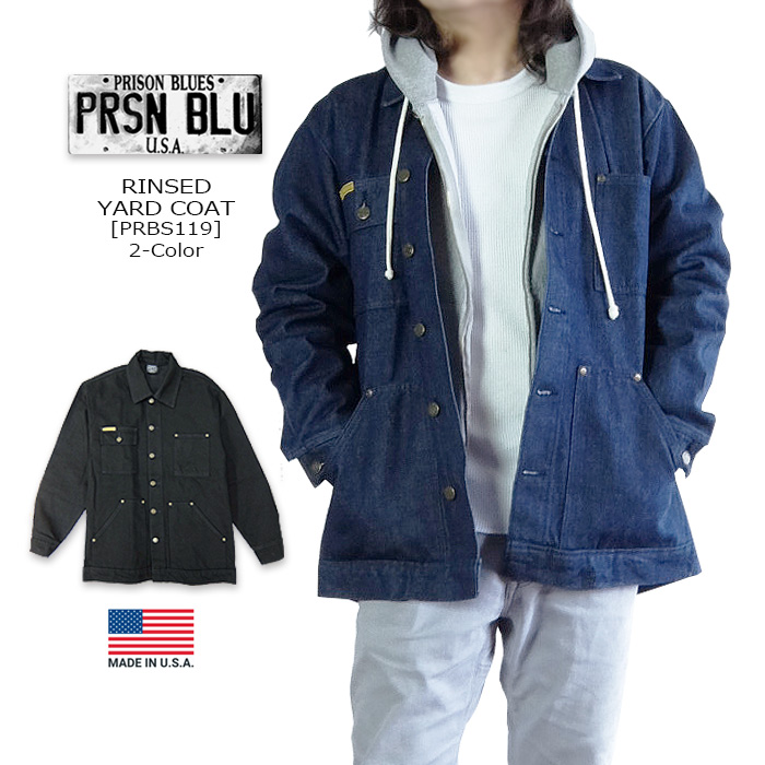 新品未使用品 プリズンブルース ヤードコート Mサイズ デニムジャケット 楽天市場】PRISON BLUES プリズン ブルース one washed YARD