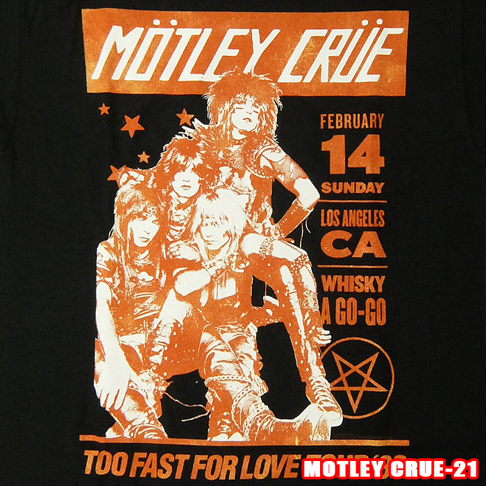 MOTLEY CRUE モトリークルー バンドTシャツ ミュージックT ⑬ モトリークルー Tシャツ 1983 ワールドツアー motley 半袖