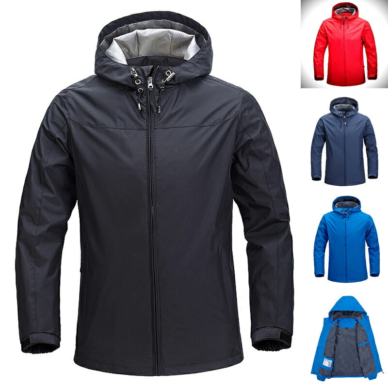 Mountain Jackets Men's Outdoor Wear Mountain Parka, Plain, Waterproof, Hiking/Climbing Wear Jackets Water-repellent, heat-retaining, winter-proof clothing for mountaineering (spring, autumn, and winter).