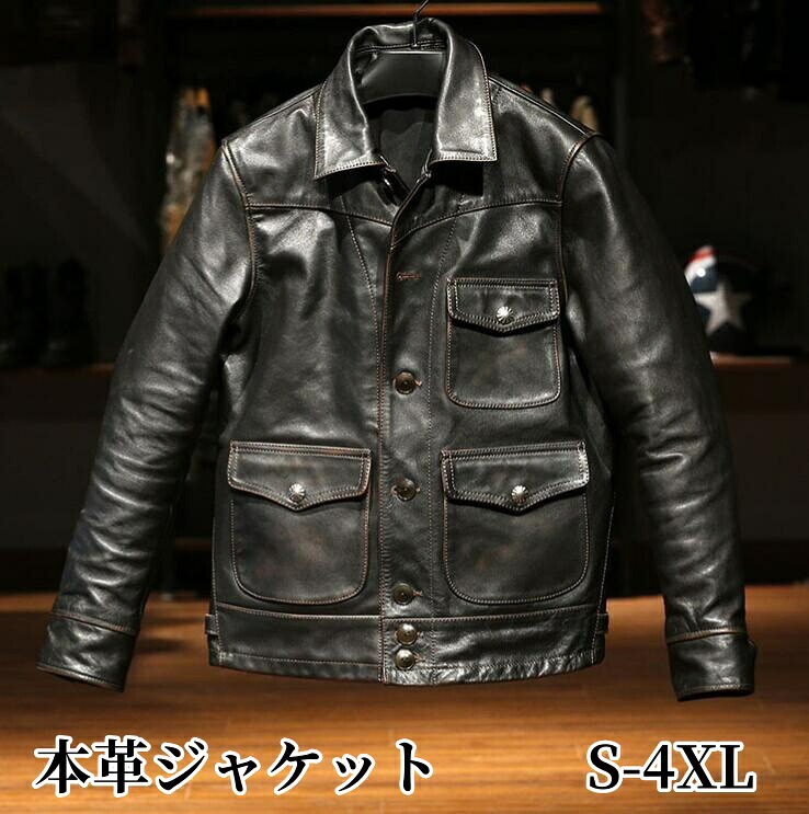レザージャケット メンズ 革ジャン 本革 馬革 テーラード ジャケット メンズ バイクジャケット 上品 秋冬アウター 防寒 男性 父の日 プレゼント メンズファッション｜ウエストロード