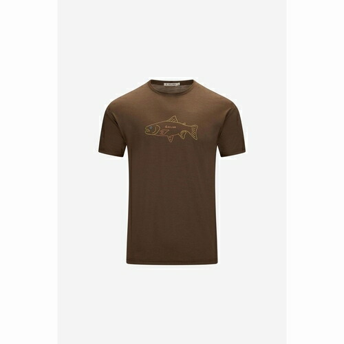 【日本置き目品 13時まで当日さし出し】LIGHTWOOL 140 TEE SALMON M ACLIMA（アクリマ）メンズ 点火装置羊毛 140 紅茶 年魚