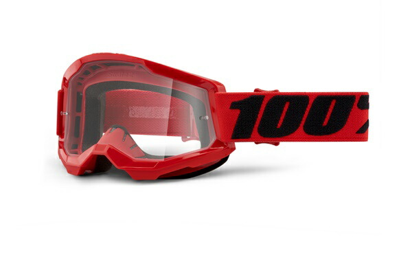 MXゴーグル 100% STRATA2 レッド（RD） モトクロス 正規輸入品 WESTWOODMX